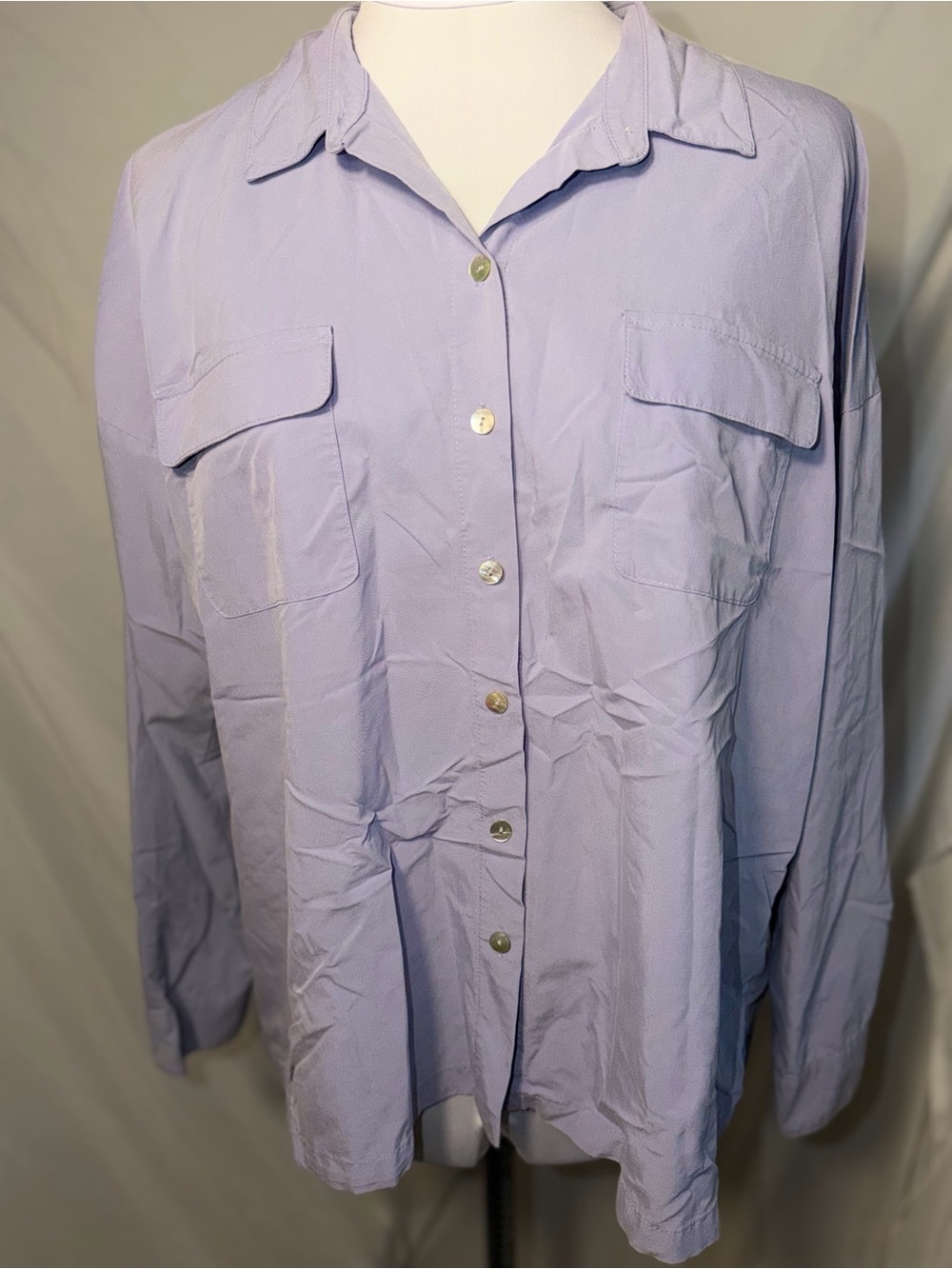 J. Jill long-sleeve utility button-down shirt